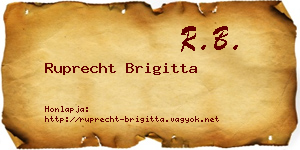 Ruprecht Brigitta névjegykártya